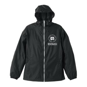 Japari Park Hooded Windbreaker Black x White