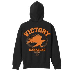 Karasuno High School Volleyball Club Cheering Hoodie Black