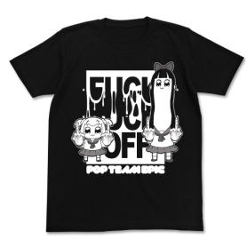 Pop Team Epic FXXK OFF T-shirt Black