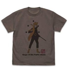 Six Paths Sage Mode Naruto T-shirt Charcoal