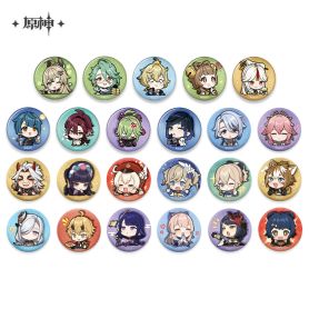 -TENTATIVE PRE ORDER- Genshin Impact Chibi Emoji Chara Badges